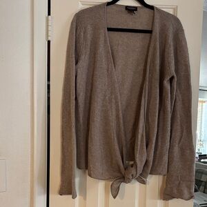Philosophy Women's 100% Cashmere Cardigan in Taupe